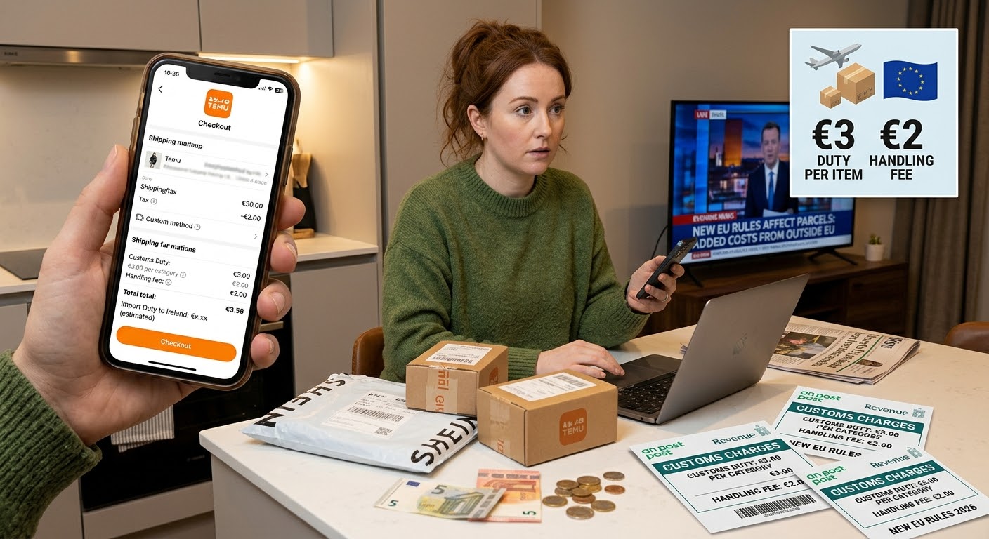 New EU Customs Rules Could Bring Hidden Costs for Irish Shoppers on Temu and Shein